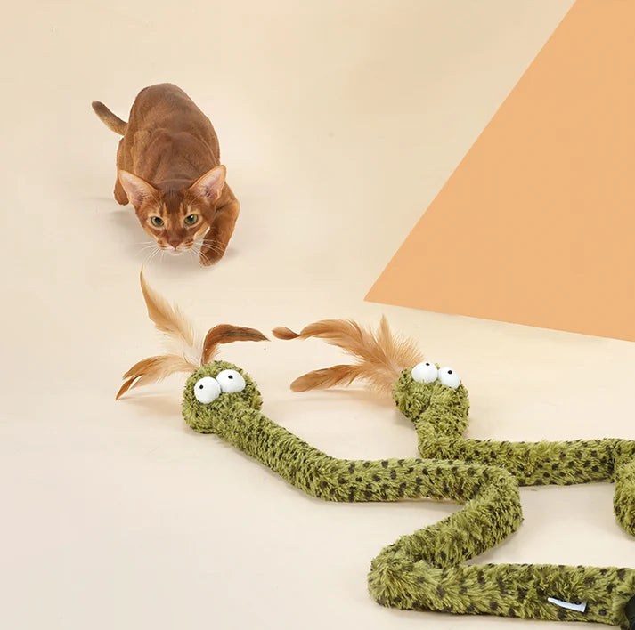 Varinha de Pelúcia Cobra para Gatos Zeze
