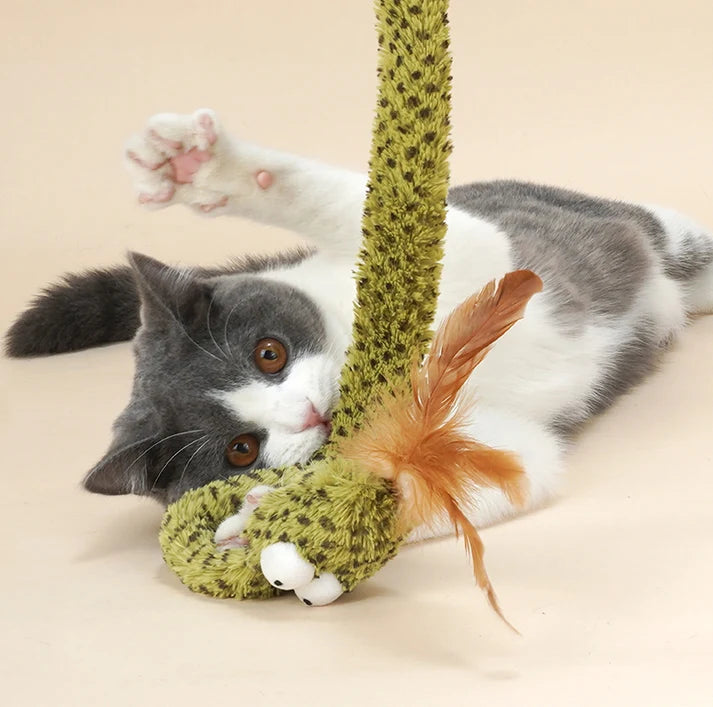 Varinha de Pelúcia Cobra para Gatos Zeze