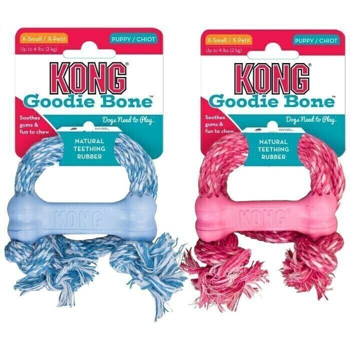 Kong Puppy Goodie Bone c/corda X-Small