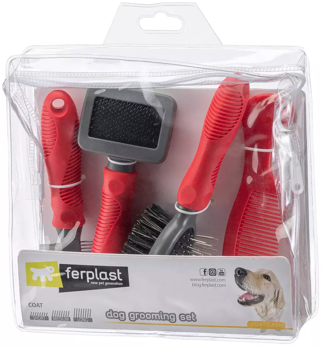 Ferplast Kit Completo para Higiene e Grooming de Cães GRO 5959