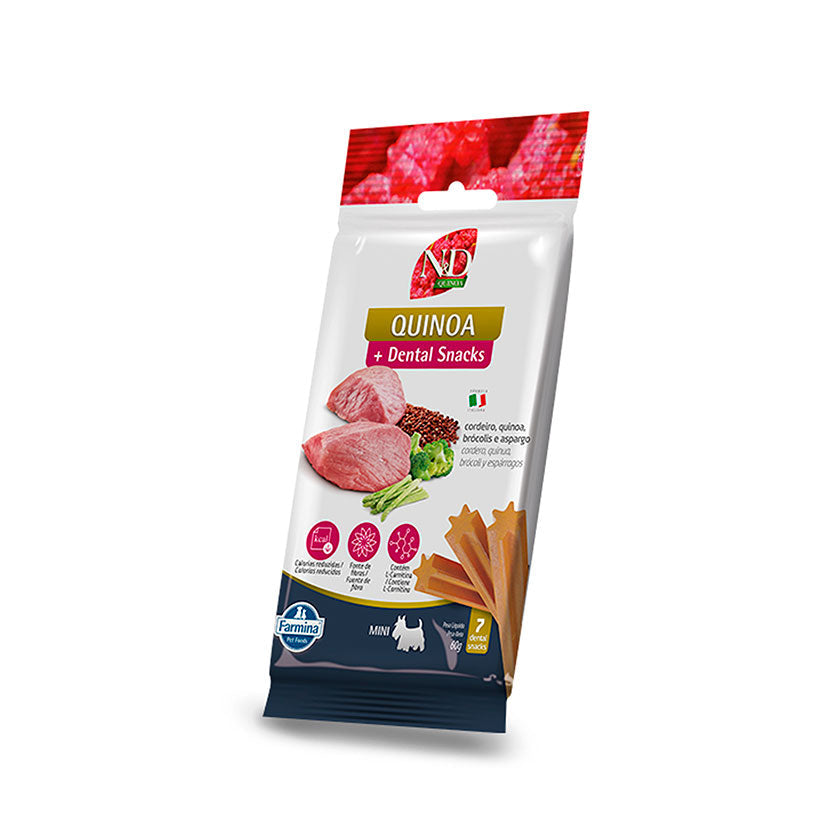 N&D Dental Snack Quinoa Controle de Calorias para Cães - Raças Mini e Pequenas 60g