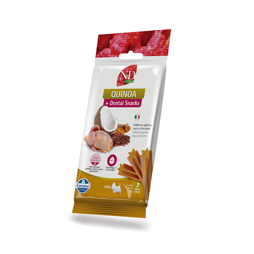 N&D Dental Snack Codorna Única Fonte de Proteína Animal para Cães - Porte Mini e Pequeno 60g
