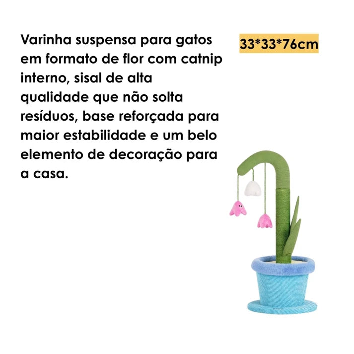 Arranhador Brinquedo Muguet em Vaso Zeze