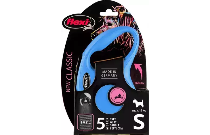 Guia Retrátil Flexi New Classic Fita - 5 metros p/cães -