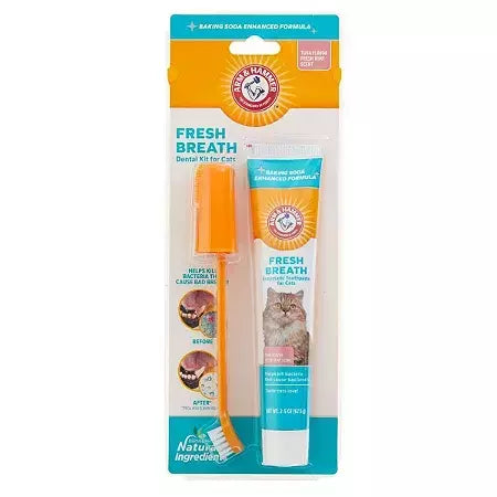 Kit Creme Dental Para Gatos Hálito Refrescante Arm & Hammer