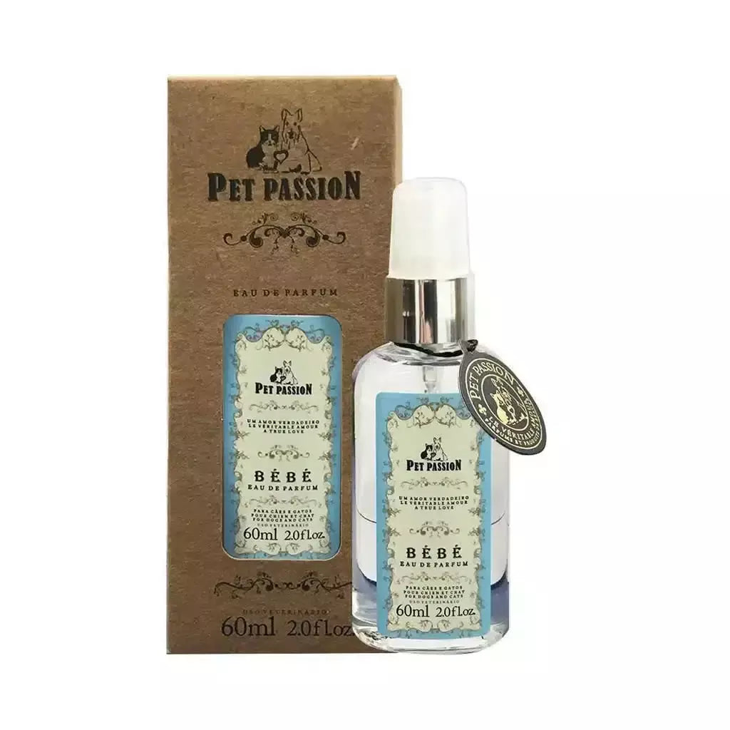 Eau de Parfum Bebe Pet Passion 60ml - Perfume Para Cães e Gatos