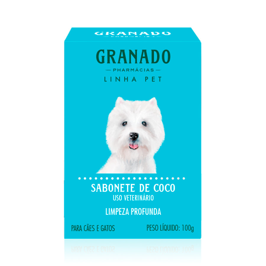 Sabonete Granado Coco em Barra Para Cães e Gatos 100g