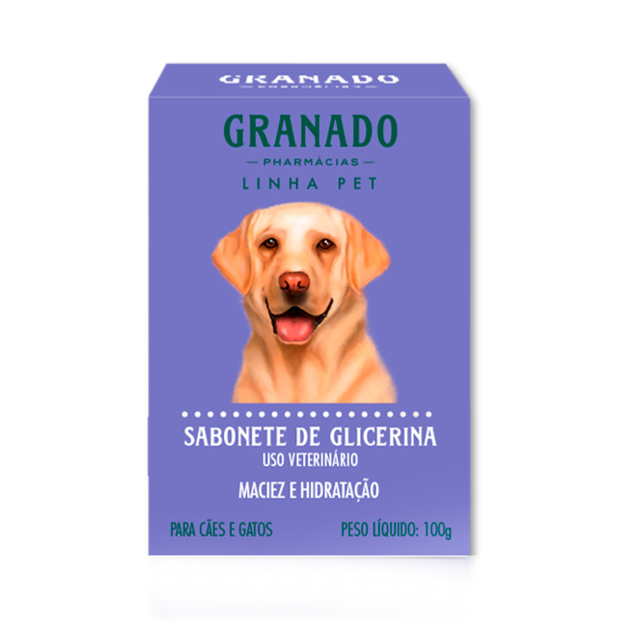 Sabonete Granado Glicerina em Barra Para Cães e Gatos 90g