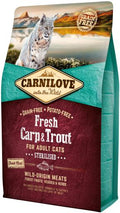 Carnilove Fresh Carp e Trout Para Gatos Castrados - Carpa e Truta