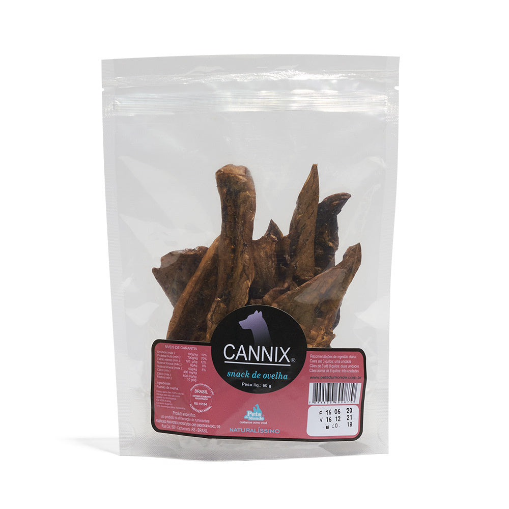 Petisco Natural Cannix Snack de Ovelha 60g