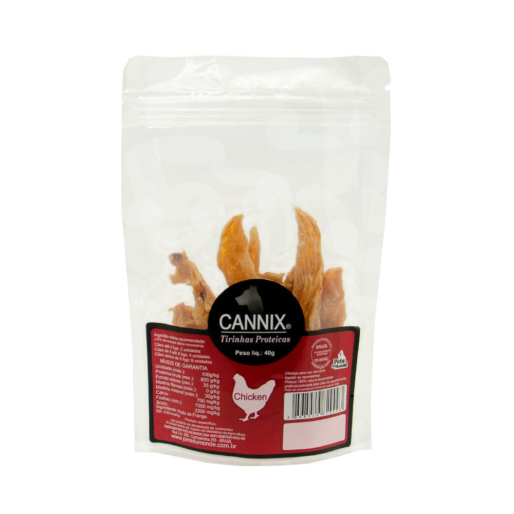 Petisco Natural Cannix Tirinhas Proteicas Galinha 40g