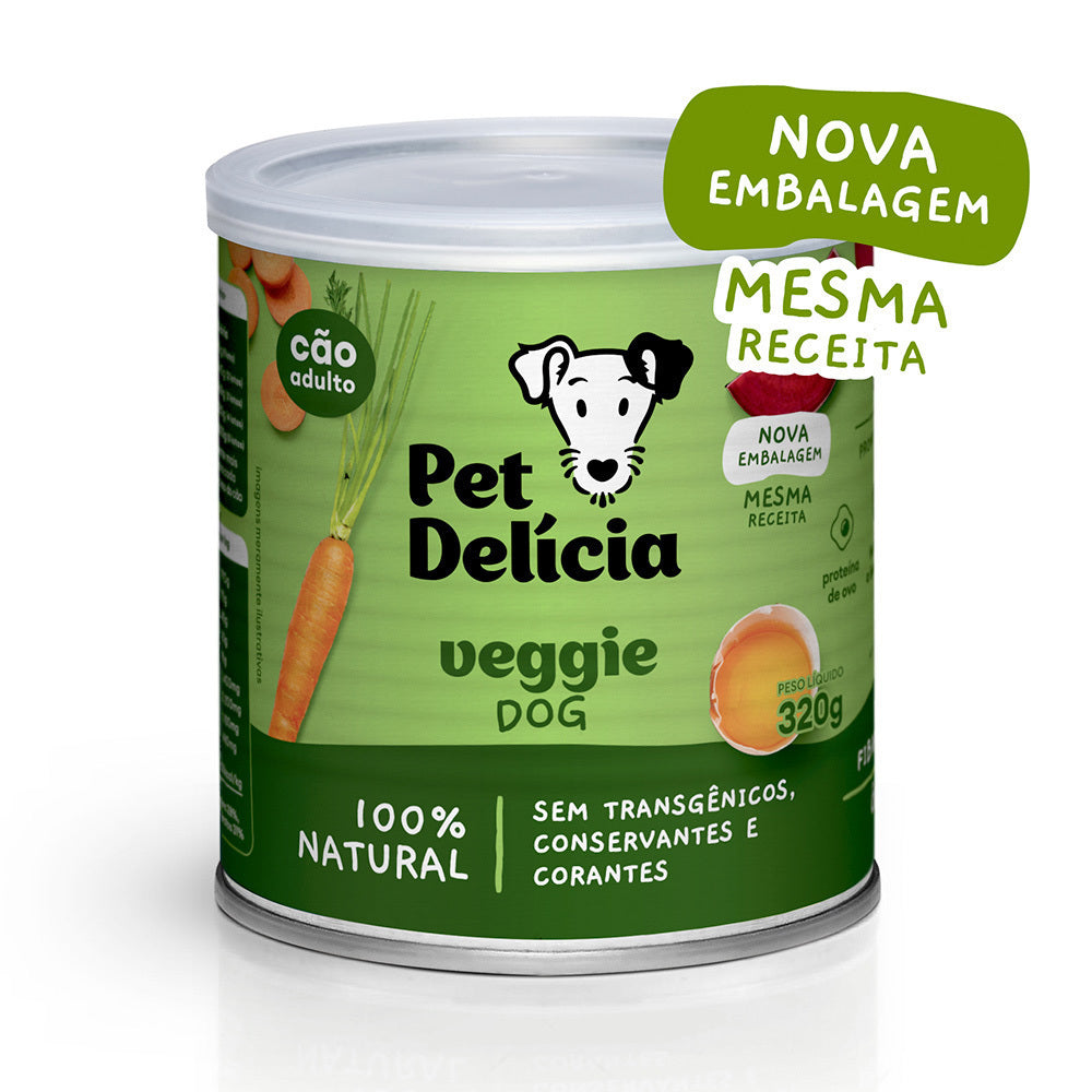 Patê Pet Delícia Natural Para cachorro Veggie 320g
