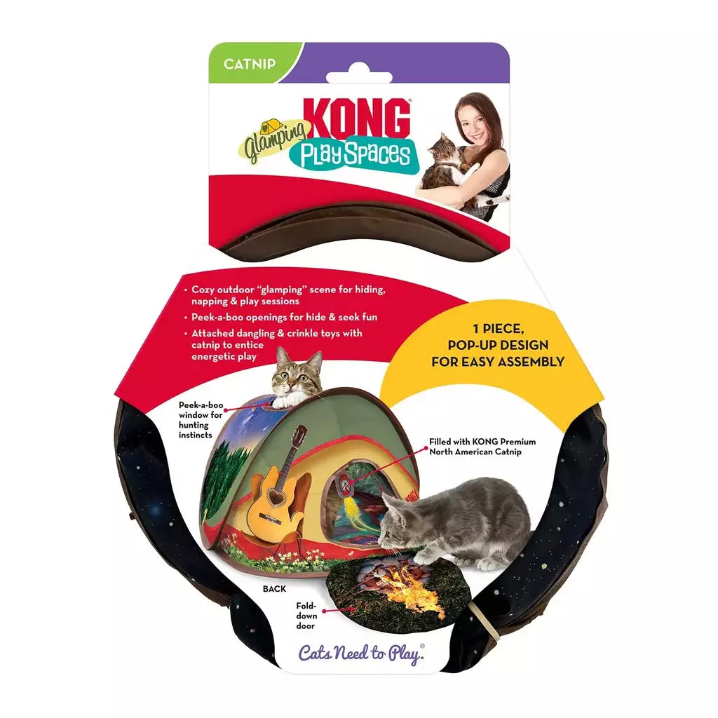 Kong Glamping Play Spaces Barraca para gatos com catnip