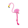 Brinquedo Interativo com Corda Flamingo Rosa Qmonster