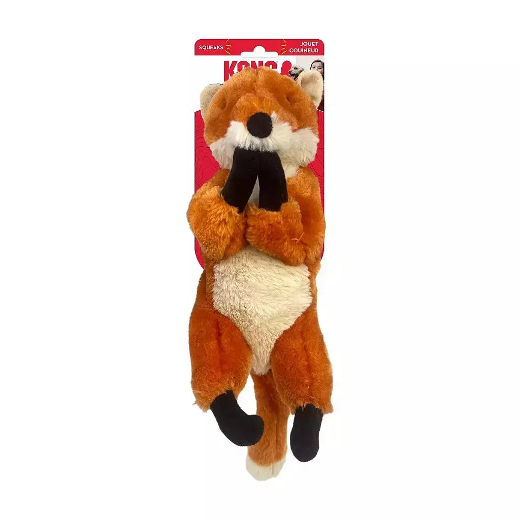 Kong Wild Low Stuff Raposa Md pelúcia para cachorro