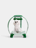 Vetreska Bubble Pet Carrier Green and Transparent - Mochila com Rodinhas
