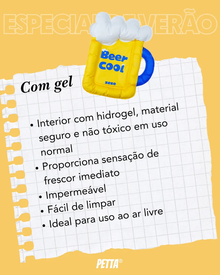 Tapete Gelado Cerveja com Almofada - Zeze
