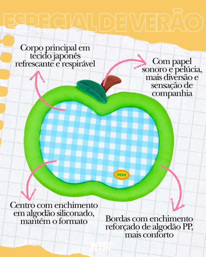Tapete Respirável Cool Bed Maçã Verde Zeze
