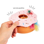 Brinquedo Interativo de Pelúcia Donut de Morango FOFOS