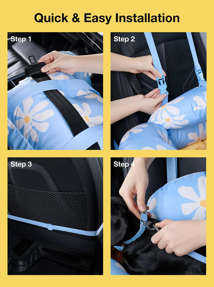 Vetreska Daisy Car Seat Pet Carrier - Bolsa de Viagem para Carro
