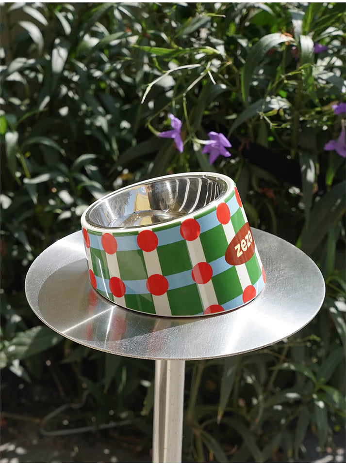Comedouro de Inox Retrô Art - Zeze