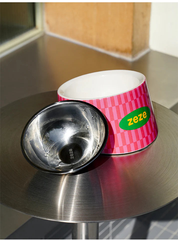 Comedouro de Inox Vintage Sweetheart - Zeze