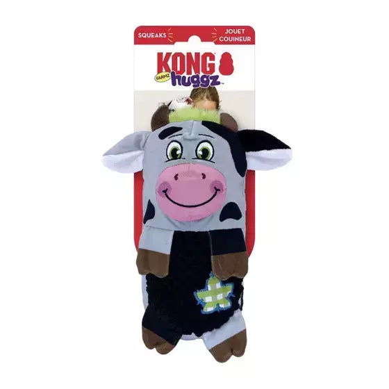 Kong Huggz Farmz Cow Grande - Brinquedo para cachorro