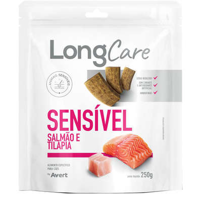 Petisco Funcional LongCare Sensível Salmão e Tilápia para Cães