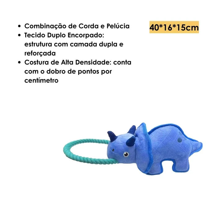 FOFOS Brinquedo de Pelúcia com Corda Super Dinossauro