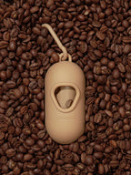 Vetreska Coffee Poop Bags & Dispenser Set - 1 Cata Caca + 1 Rolo