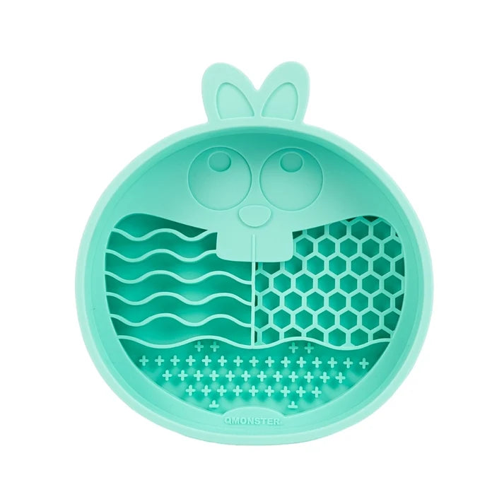 Comedouro Lento de Silicone para Pets Coelho QMonster