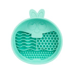 Comedouro Lento de Silicone para Pets Coelho QMonster