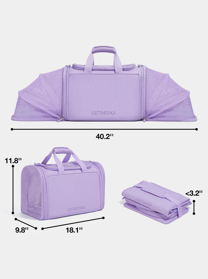 Vetreska Bolsa de Transporte Voyage Violet para Cães e Gatos