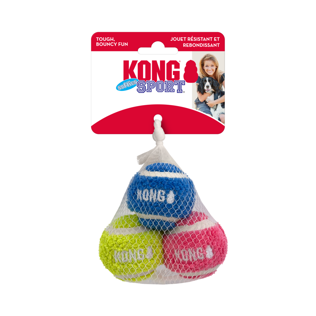 Kong Sport Softies Balls Pack Pequeno - Brinquedo para cachorro