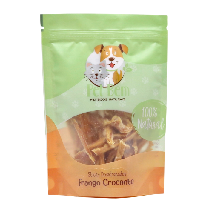 Petisco Natural Para Cães Pet Bem Frango Crocante 60g