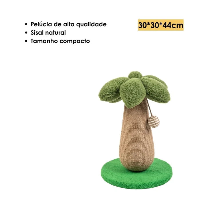 Arranhador Mini com Pelúcia Coqueiro FOFOS