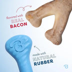 Benebone Puppy 2-Pack Rubber Osso de Borracha e Wishbone Bacon