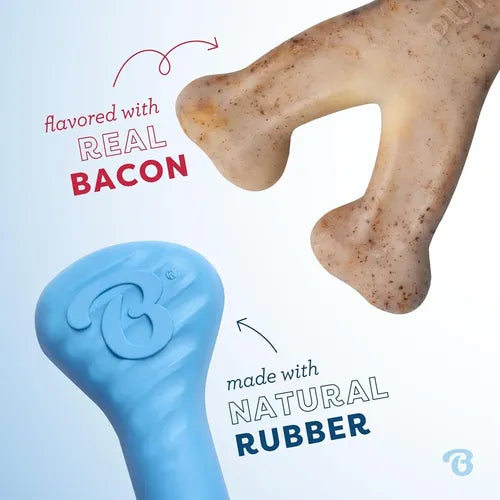 Benebone Puppy 2-Pack Rubber Osso de Borracha e Wishbone Bacon