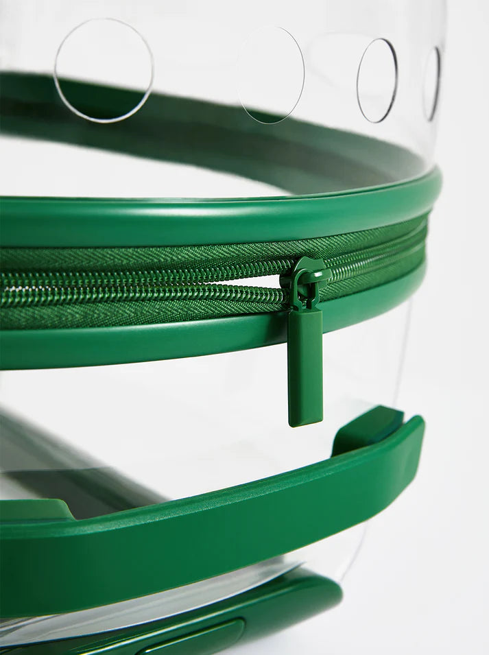 Vetreska Bubble Pet Carrier Green and Transparent - Mochila com Rodinhas