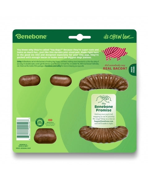 Benebone Tiny 2 Pack Bacon - Mordedor para cachorro