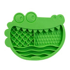 Tapete de Lamber de Silicone para Pets Feliz Crocodilo QMonster