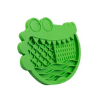 Tapete de Lamber de Silicone para Pets Feliz Crocodilo QMonster