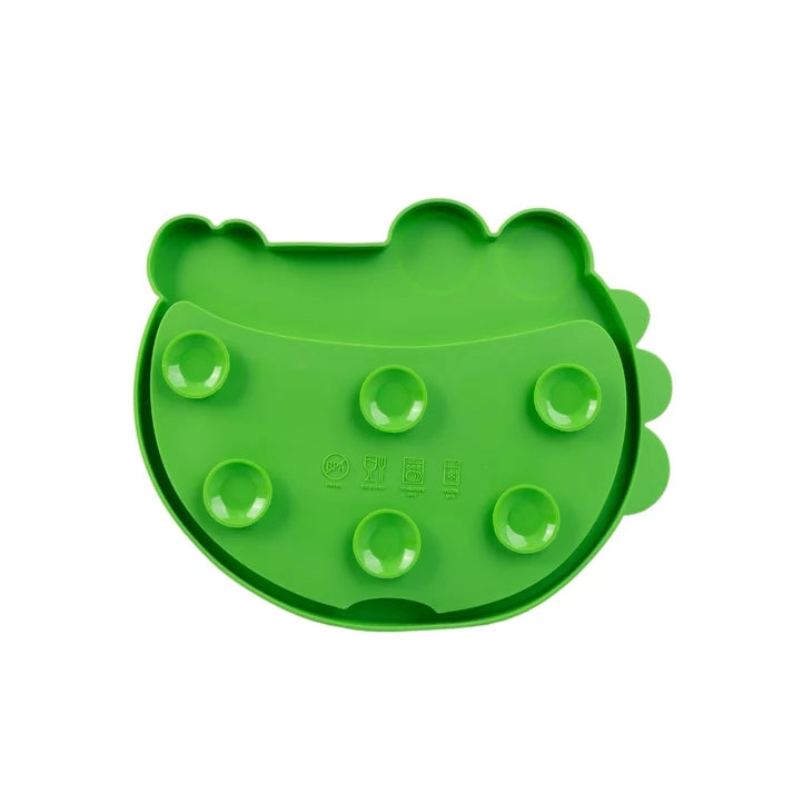 Tapete de Lamber de Silicone para Pets Feliz Crocodilo QMonster