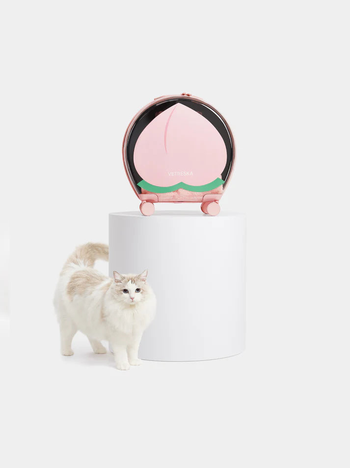 Vetreska Bubble Pet Carrier Pink Color Block - Mochila com Rodinhas
