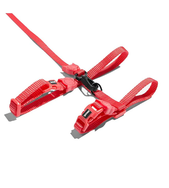 Peitoral com Guia para Gatos Zee.Cat Neon Coral