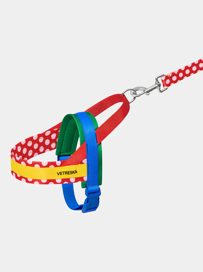 Vetreska Chroma Red Pet Harness & Leash Set - Conjunto Peitoral e Guia