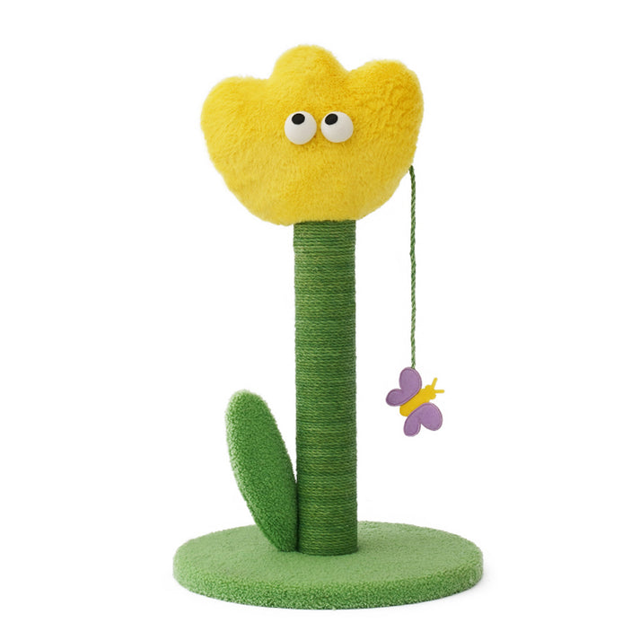 Arranhador Tulipa Amarelo para Gatos Zeze