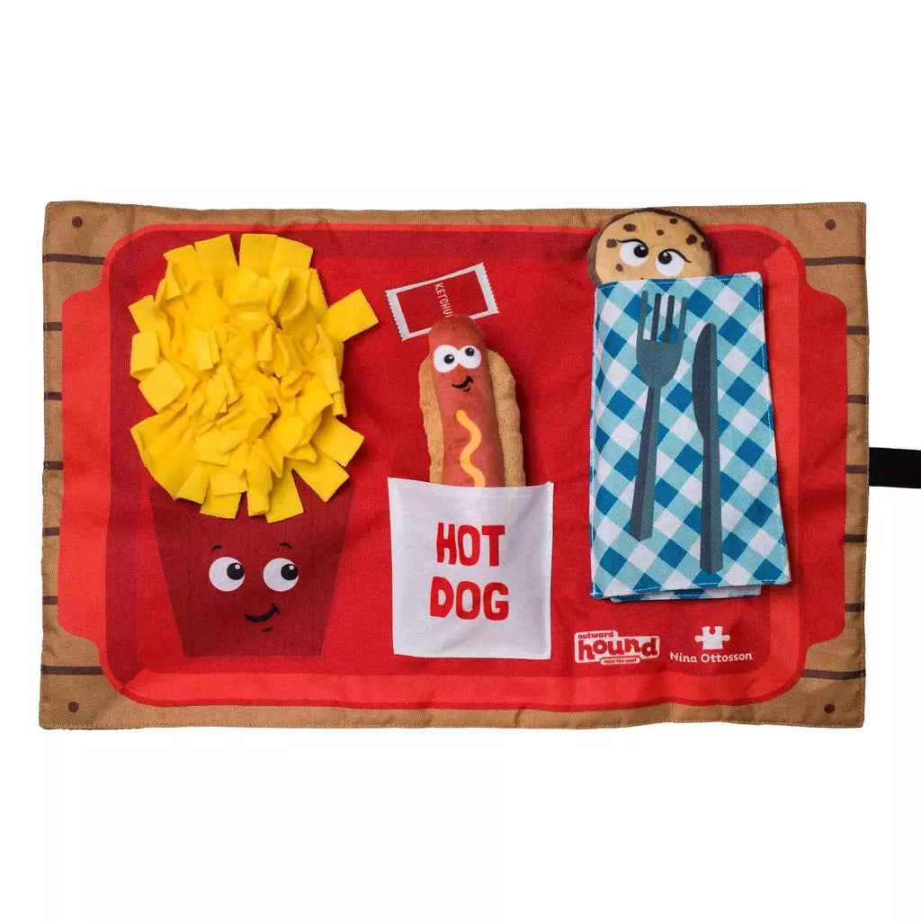 Outward Hound Nina Ottosson Activity Matz Fast Food Puzzle Interativo Para Cachorros