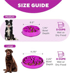 Outward Hound Fun Feeder Slo Bowl Roxo - Comedouro Lento M
