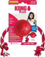 Brinquedo KONG Bola com Corda para Cães de até 16 kg
